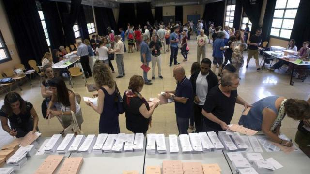 Imagen de un colegio electoral el pasado 26 de junio