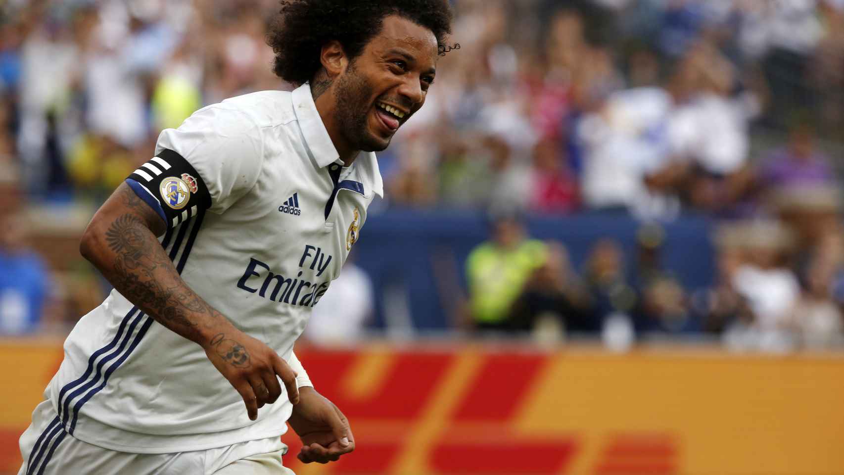 Marcelo en un partido de pretemporada contra el Chelsea