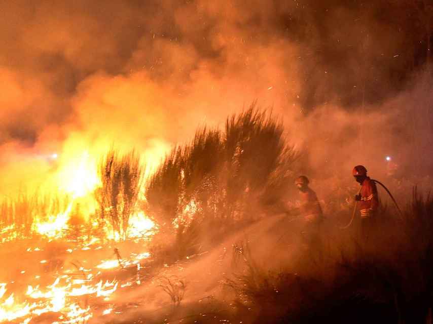 Este martes había diez incendios activos en Portugal.