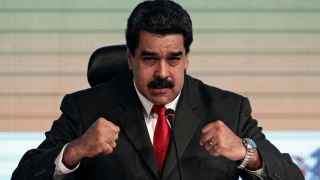Nicolás Maduro durante un encuentro con los representantes de las compañías nacionales e internacionales radicadas en Venezuela. / Reuters