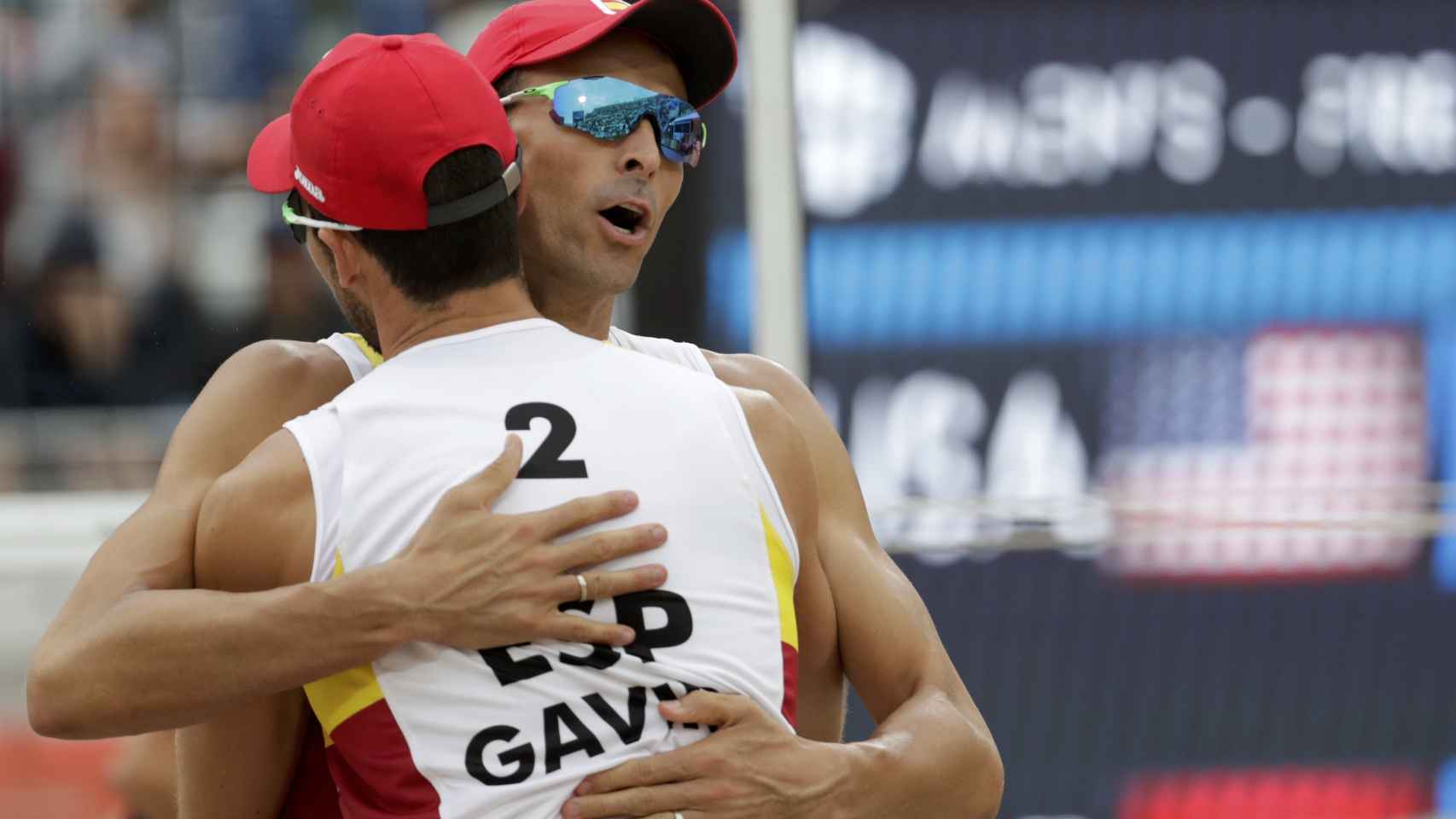 Herrera y Gavira celebran su victoria.