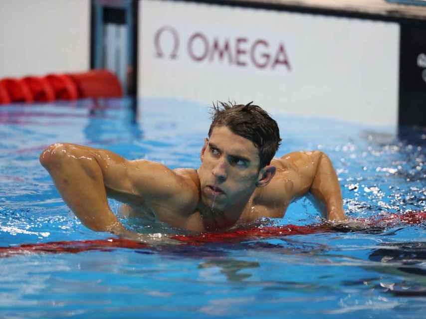 El nadador, en un momento de la competición.