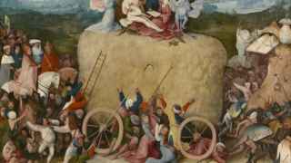 Fragmento del Tríptico del carro del heno (1515), del Bosco.