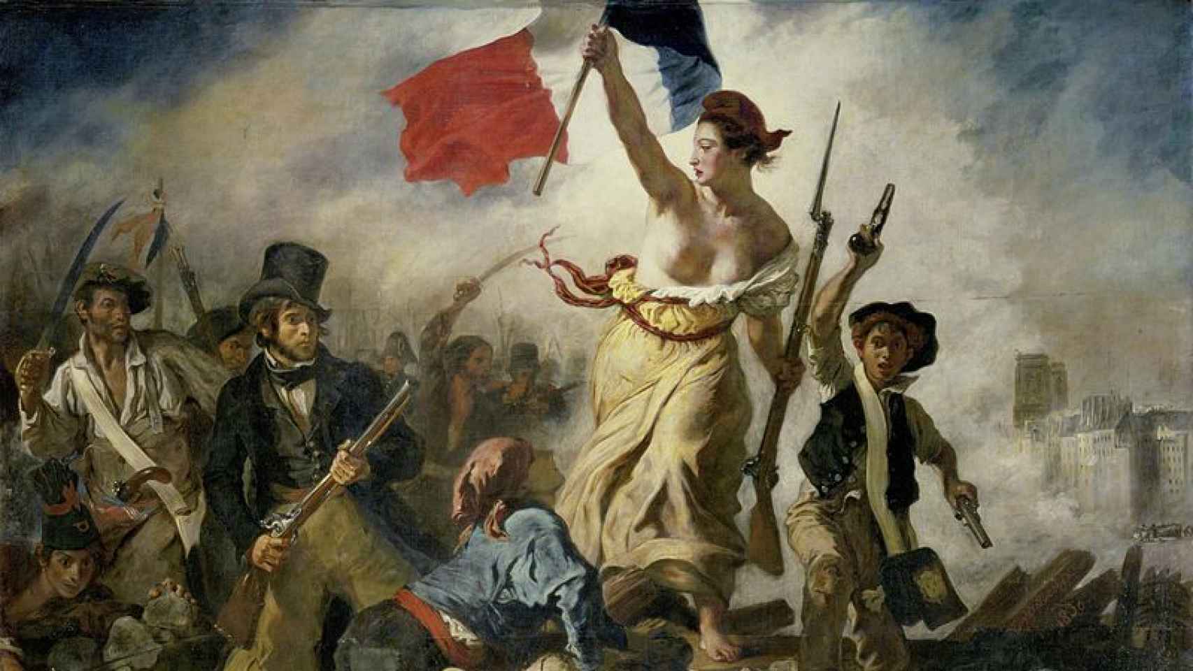 'La libertad guiando al pueblo', de Eugène Delacroix, en el Louvre.