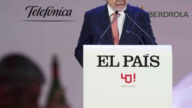 Juan Luis Cebrián, presidente Ejecutivo de Prisa, durante el 40 Aniversario de 'El País'