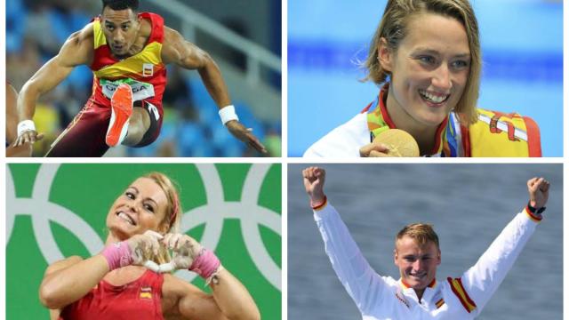 Algunos de los medallistas españoles en Río 2016.
