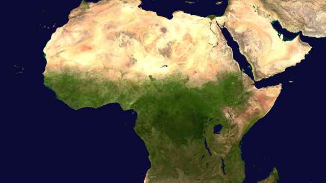 Vista de Satélite del continente de África.