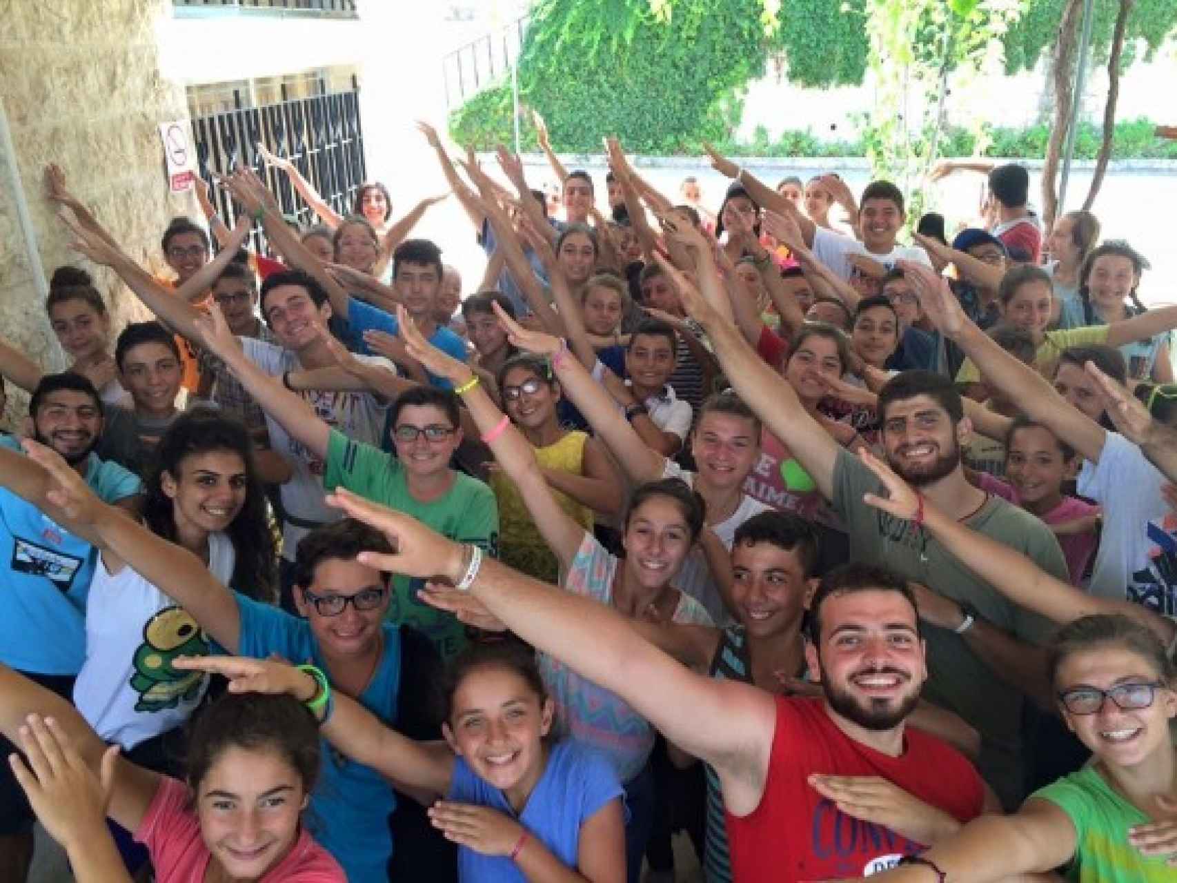 Cerca de 140 jóvenes de Alepo participaron en el campamento.
