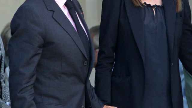 Carla Bruni y su marido, Nicolas Sarkozy.