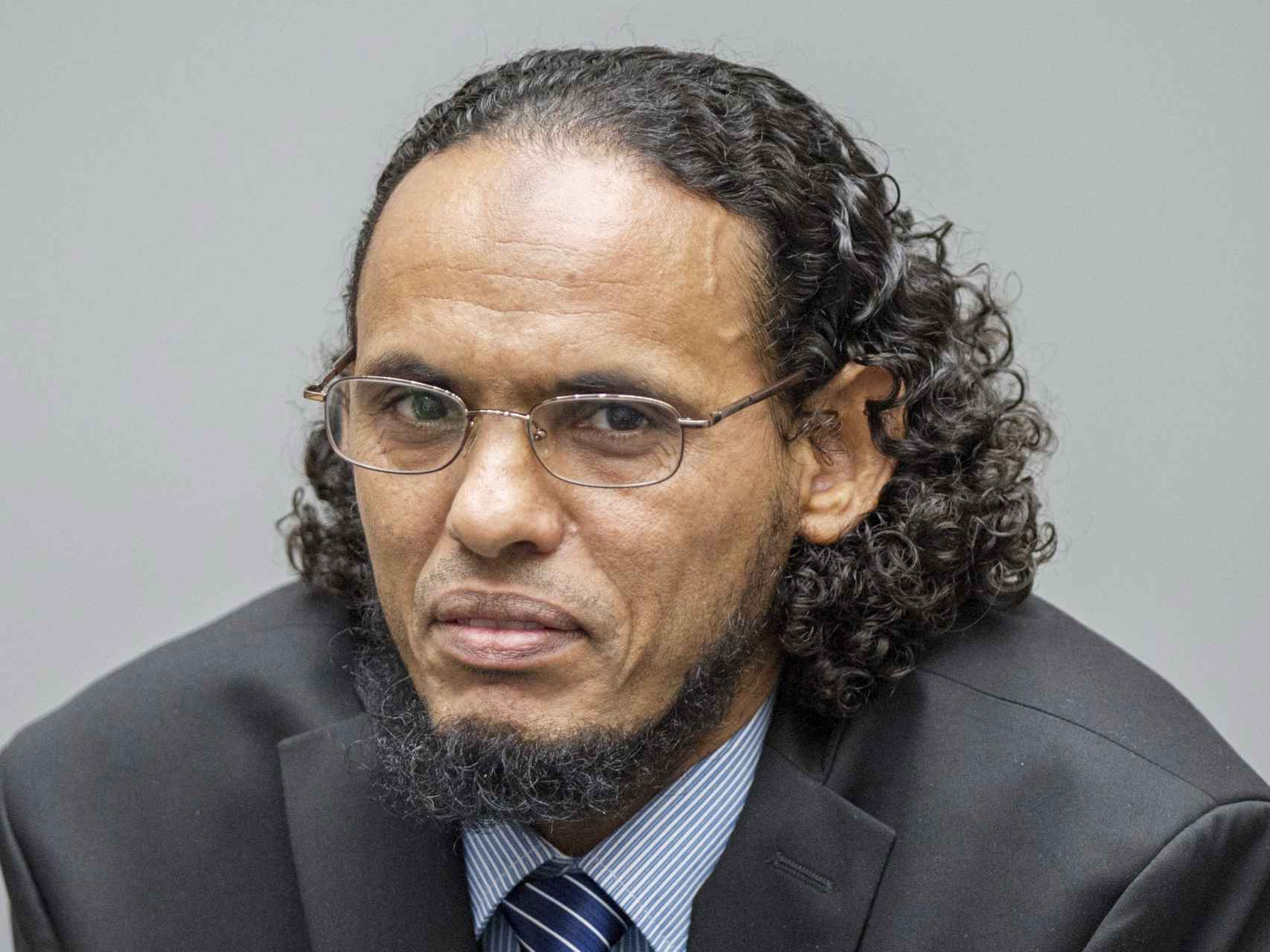 El acusado Achmad al Mahdi al Faqi, alias Abu Turab, comparece ante la Corte Penal Internacional.