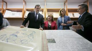 Mariano Rajoy visita el Museo Centro Cervantino de El Toboso.