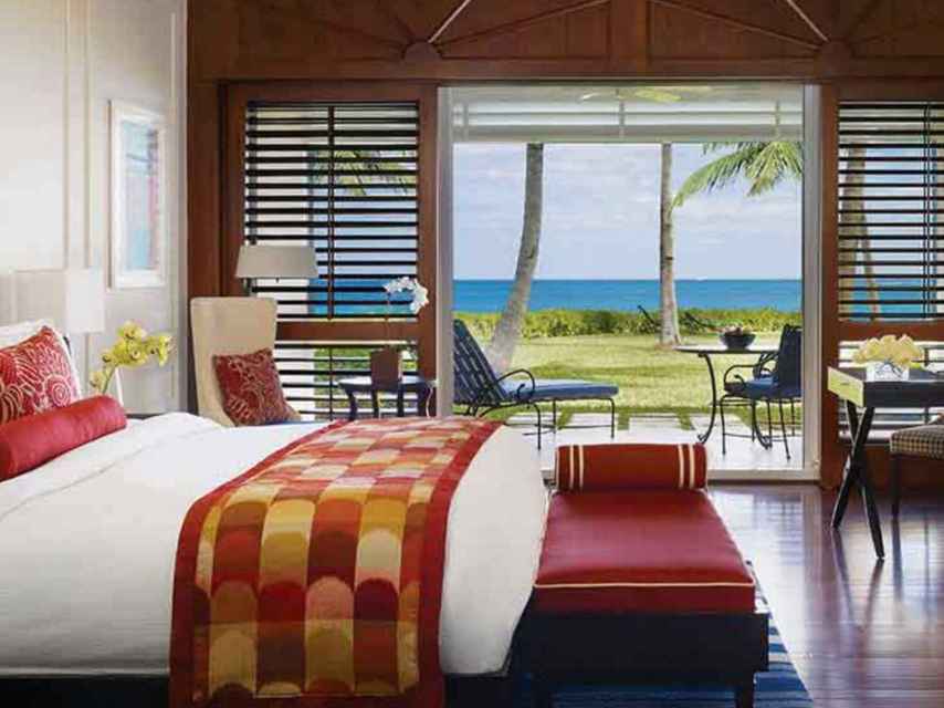 La habitación con vistas al mar de la que goza Alonso Aznar en las Bahamas.