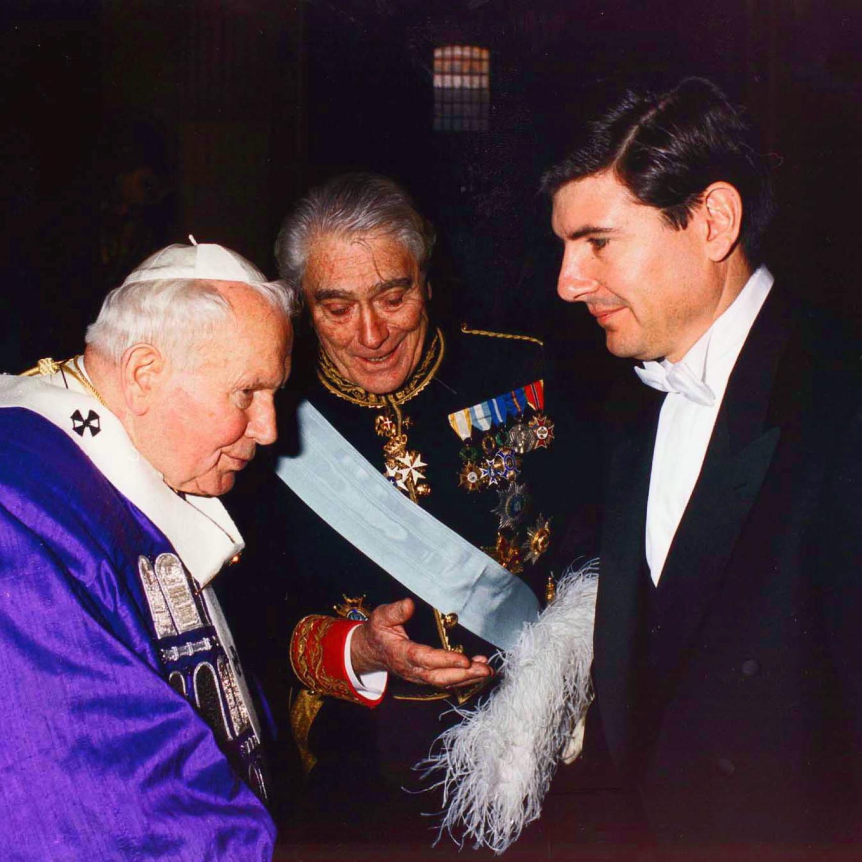 Con el Papa Juan Pablo II