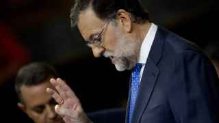 Mariano Rajoy en un momento del debate de investidura.