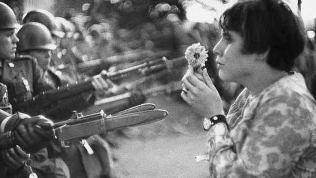 Marcha contra la guerra de Vietnam en octubre de 1967.