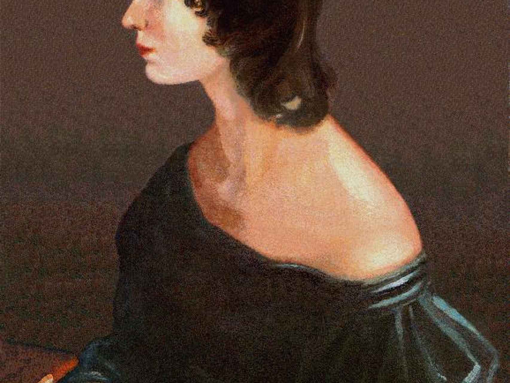 Retrato de Emily Bronte, autora de Cumbres Borrascosas.