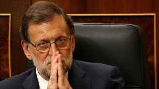 Mariano Rajoy durante la votación de investidura.