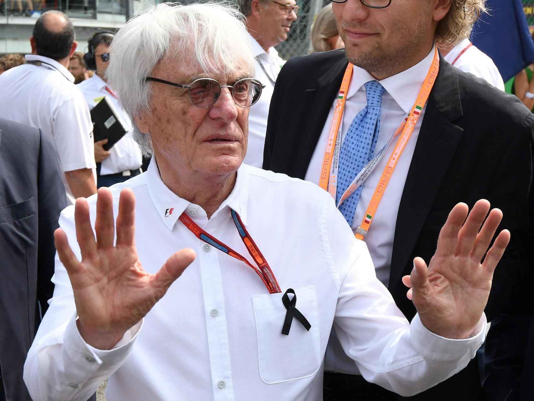 Bernie Ecclestone, en el Gran Premio de Italia.