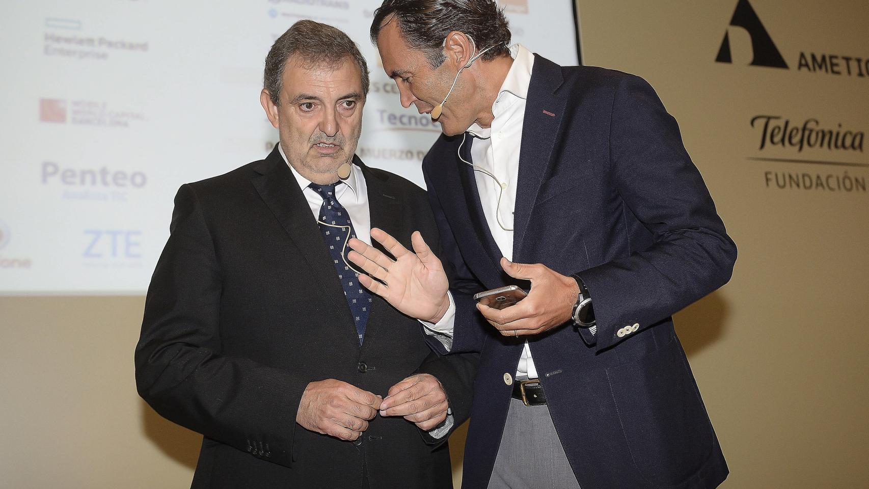 Gilpérez antes de su discurso en el XXX Encuentro de Telecomunicaciones.