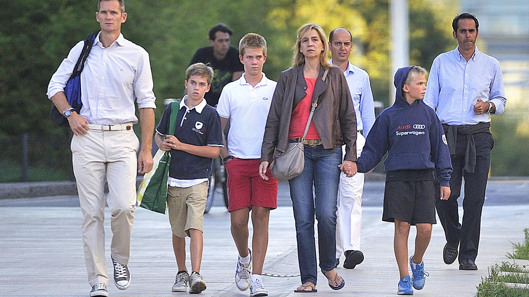 La familia Urdangarin de Borbón al completo.