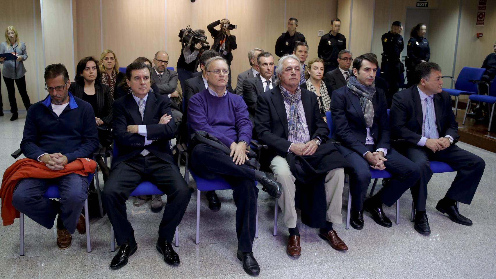 El matrimonio en el banquillo en el juicio del Caso Nóos.