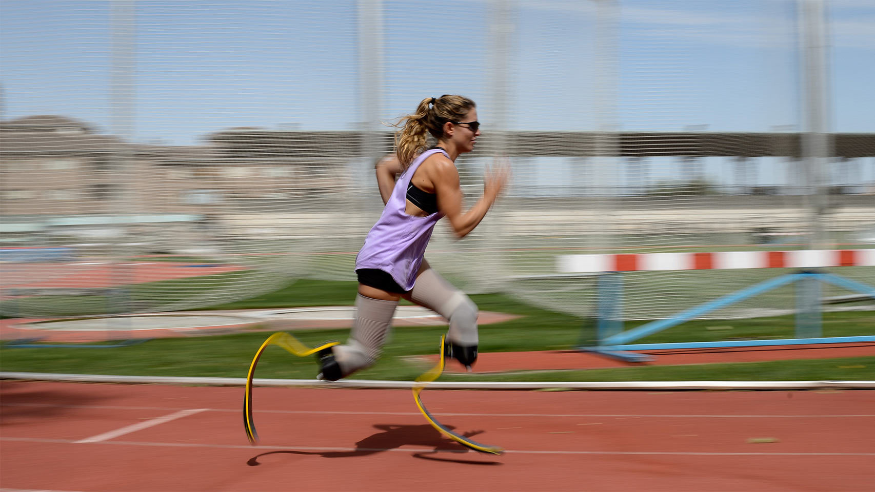 Sara Andrés, durante un entrenamiento.