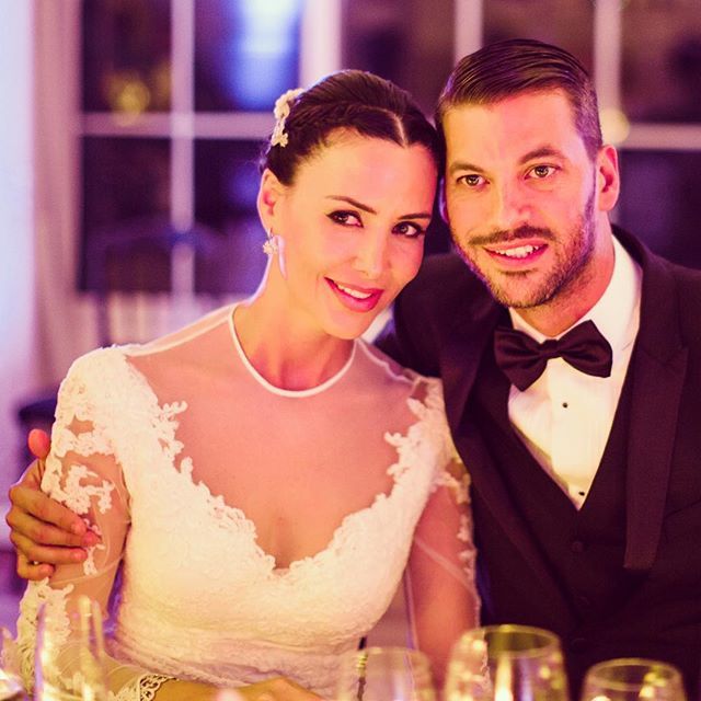 La pareja el día de su boda