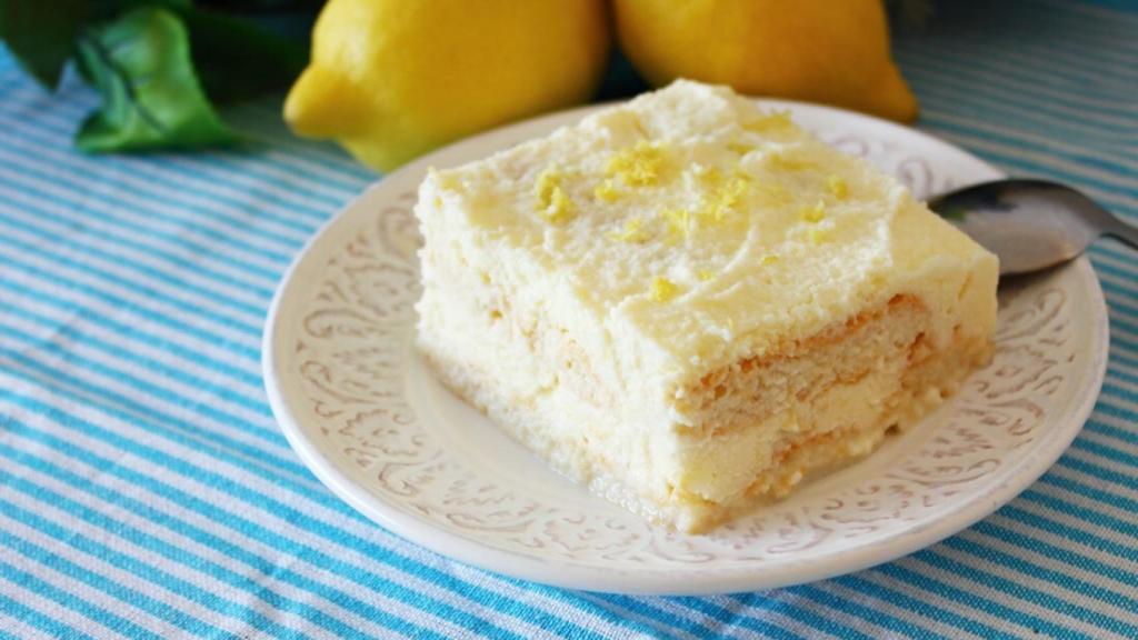 Pastel frío de limón, receta fácil