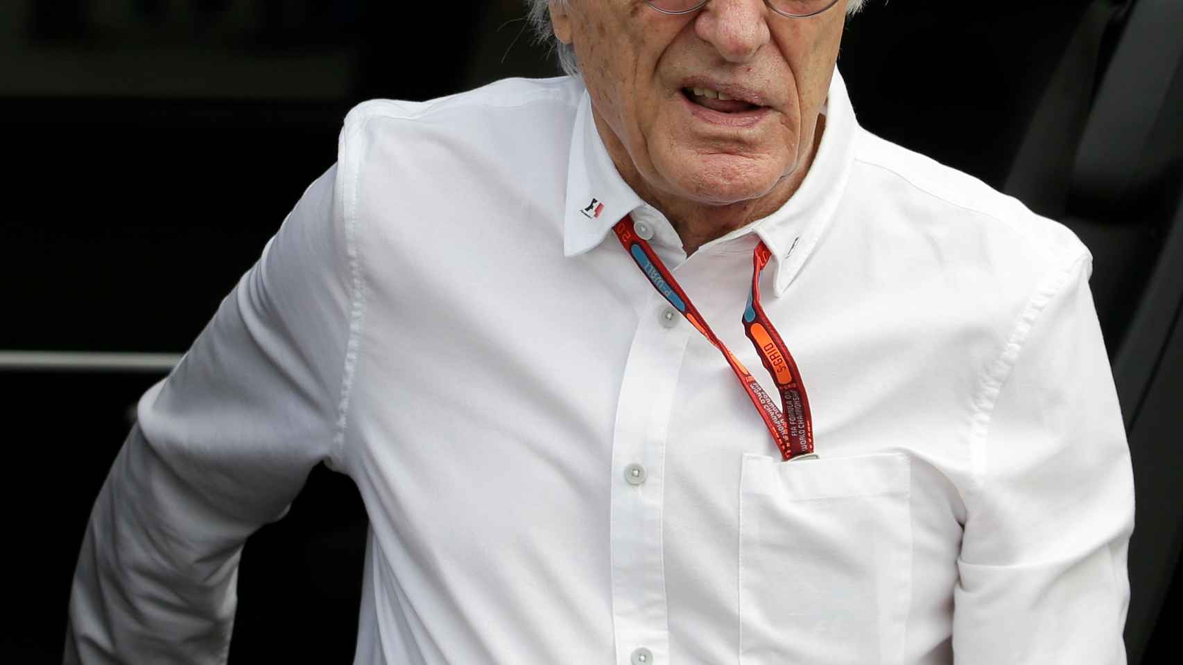 Bernie  Ecclestone, durante el GP de Italia.