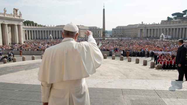 El Papa Francisco durante un encuentro con fieles en el Vaticano.