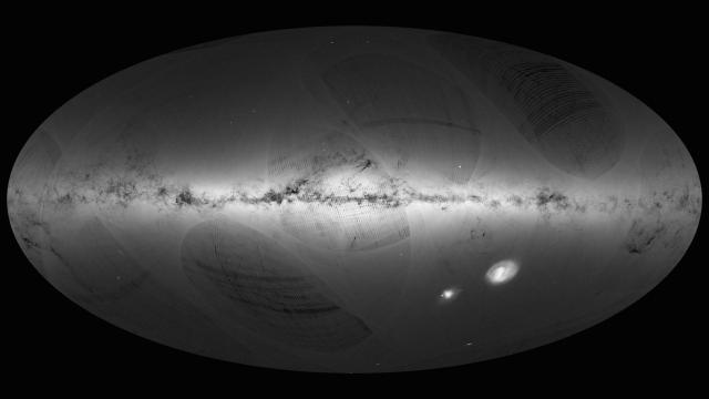 El primer mapa de la Vía Láctea tomado por Gaia.