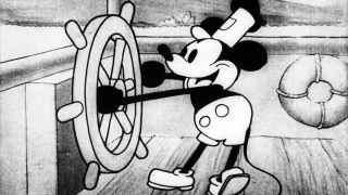 La primera aparición del ratón más famoso de la historia: Mickey Mouse.