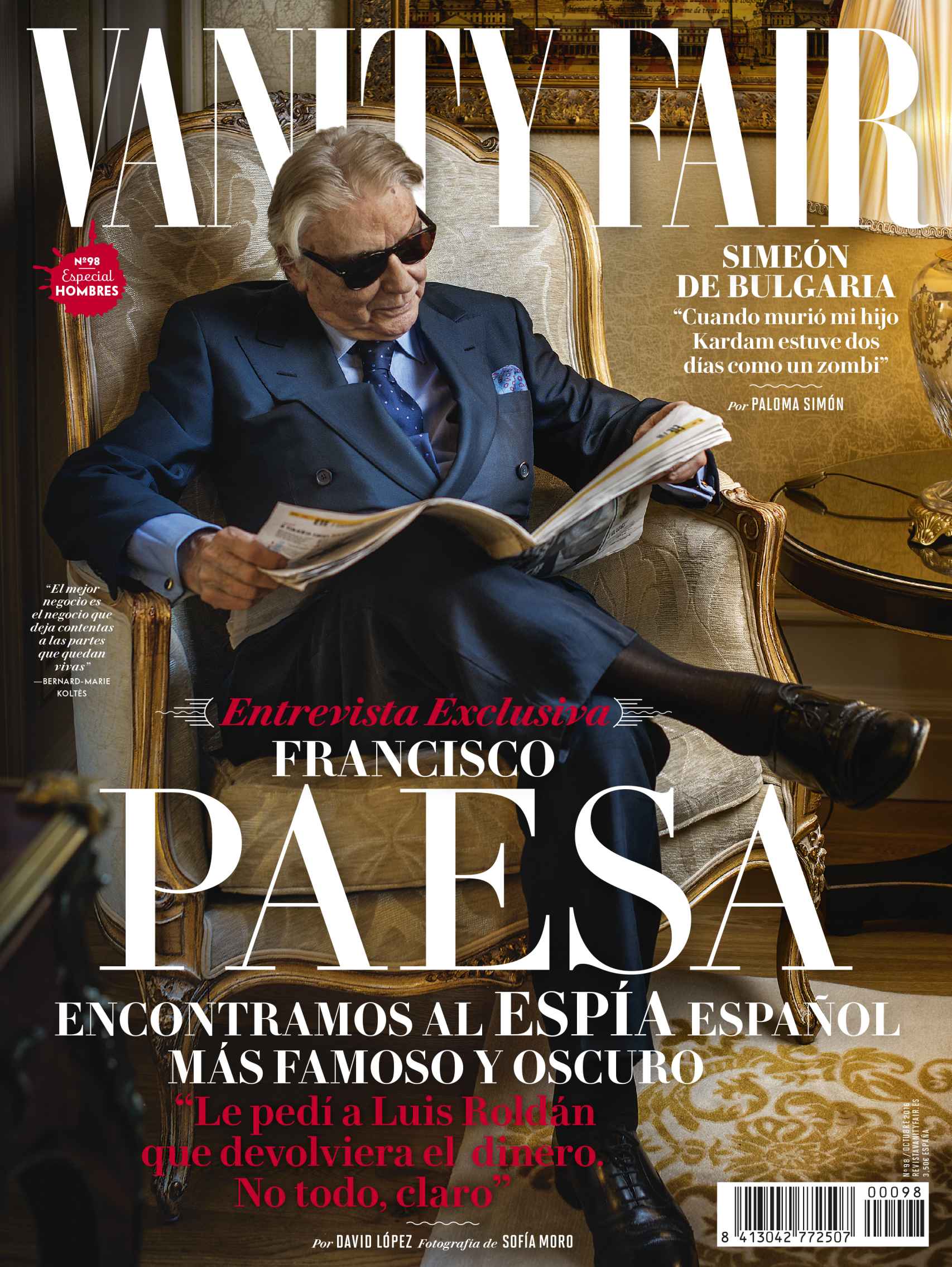 El último número de Vanity Fair con la entrevista a Francisco Paesa.