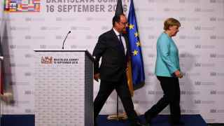 Merkel y Hollande reactivan el eje francoalemán como motor de la UE