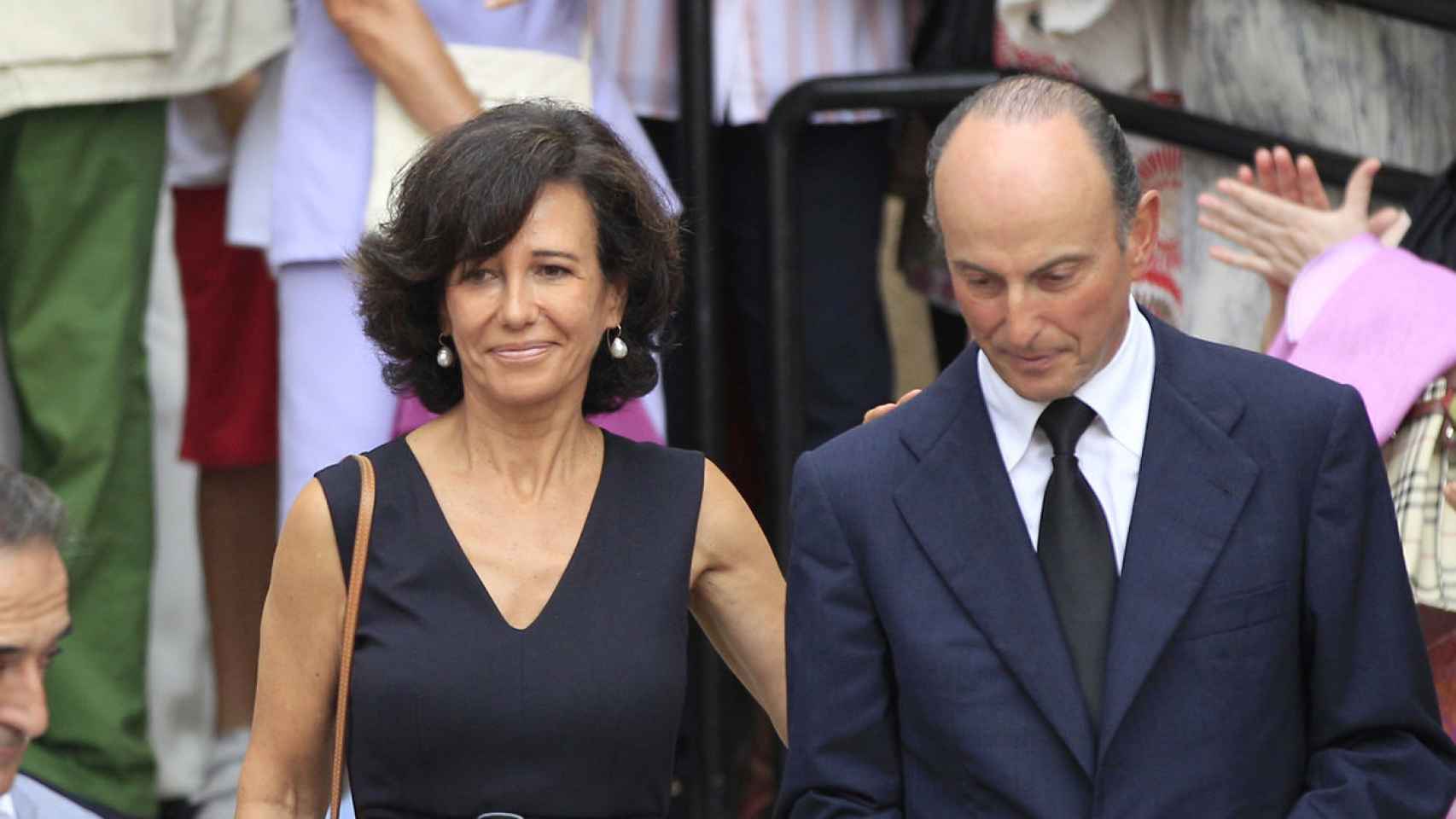 La madrina, Ana Botín, y su marido, Guillermo Morenés.