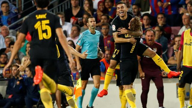 Correa celebra el gol del empate.