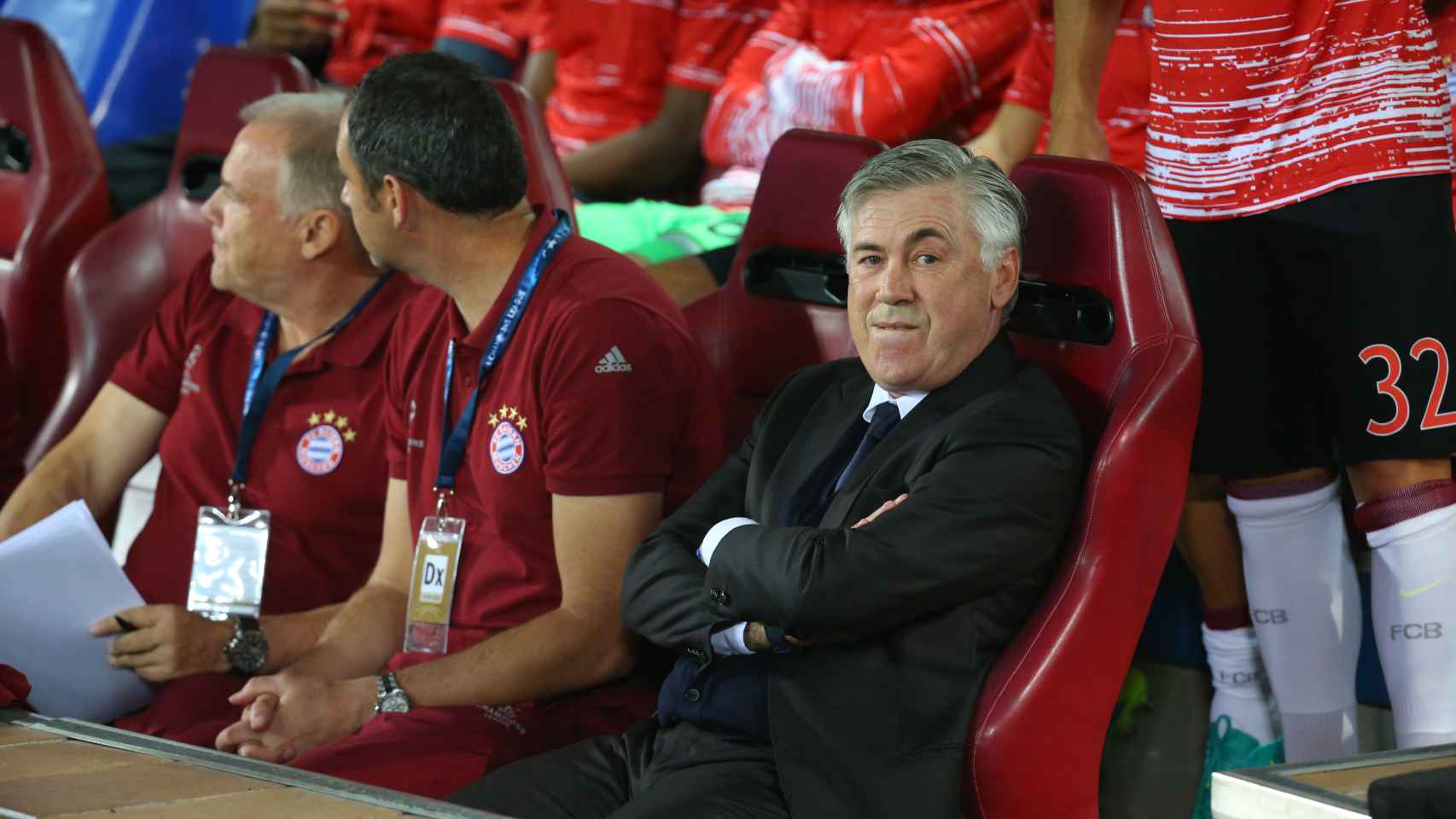Bayern Munich's coach Carlo Ancelotti before the match