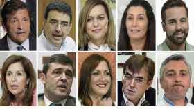 Todos los miembros de la gestora del PSOE. EFE