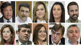 Todos los miembros de la gestora del PSOE.