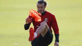 Gareth Bale, durante un entrenamiento con Gales.