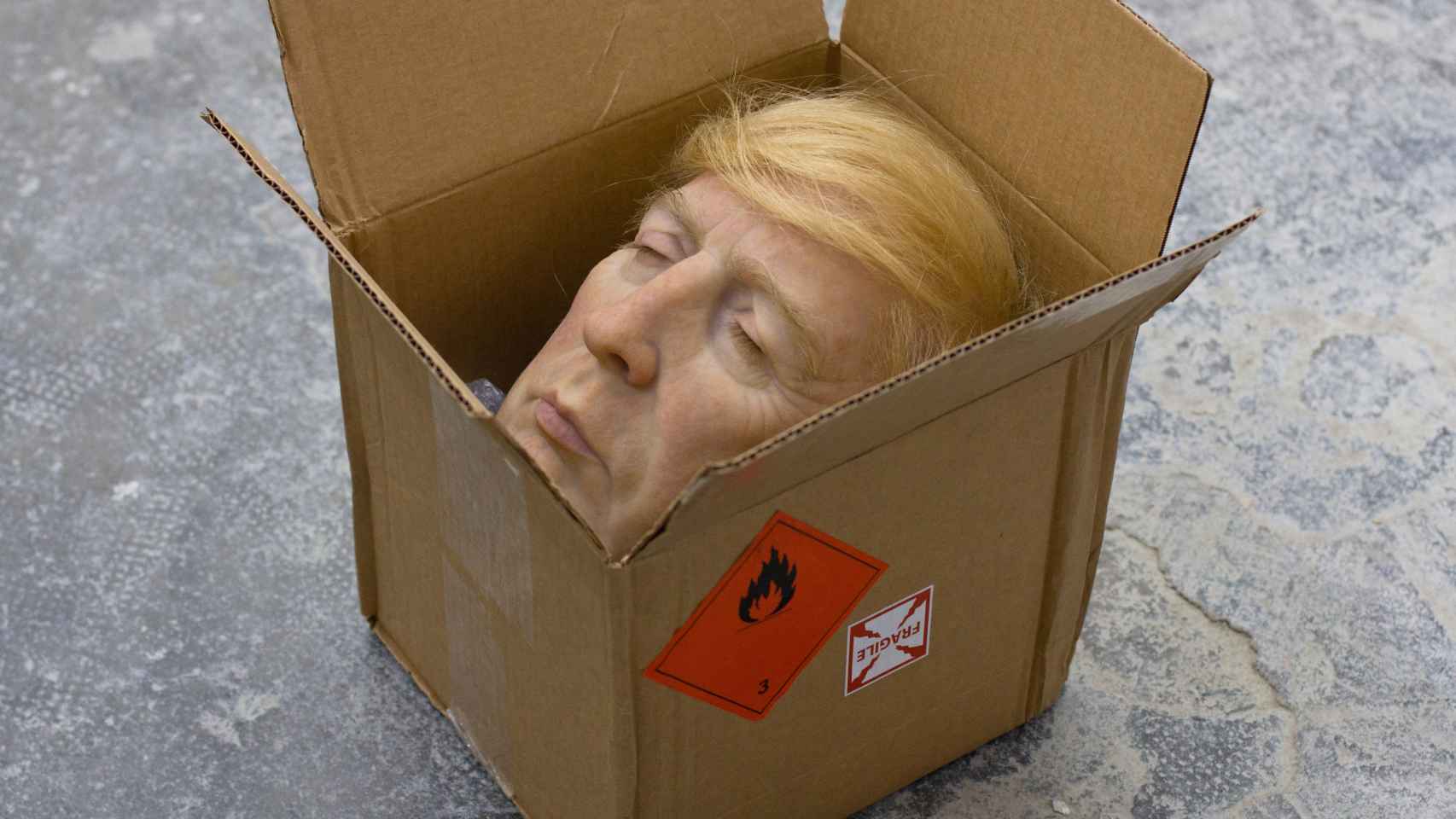 Donald Trump decapitado, por Eugenio Merino.
