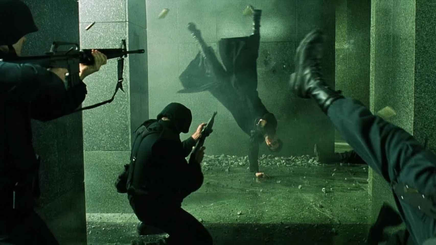 Un fotograma de la película Matrix.