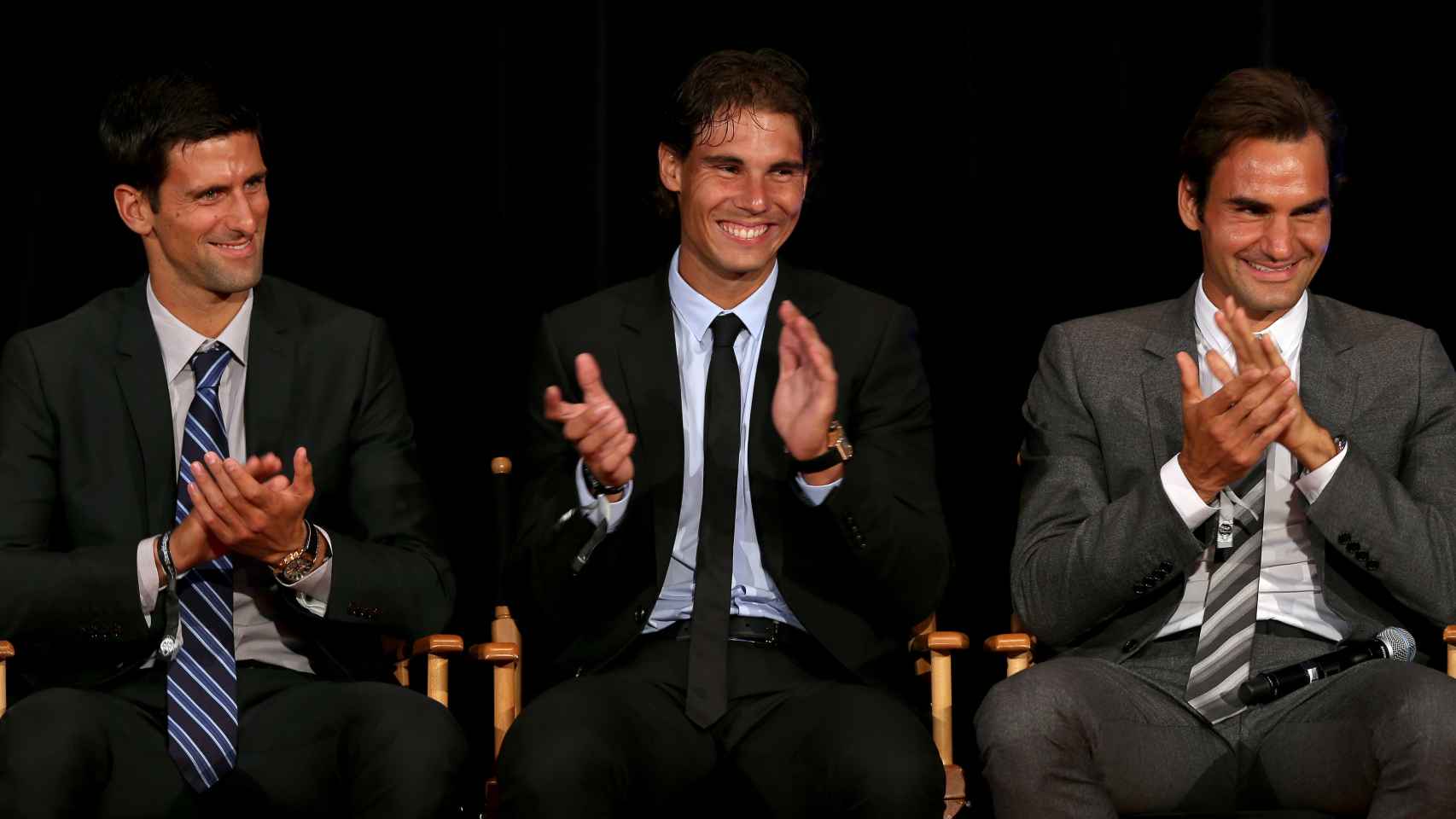 Federer opina que Nadal será un "gran padre" y Djokovic le desea suerte