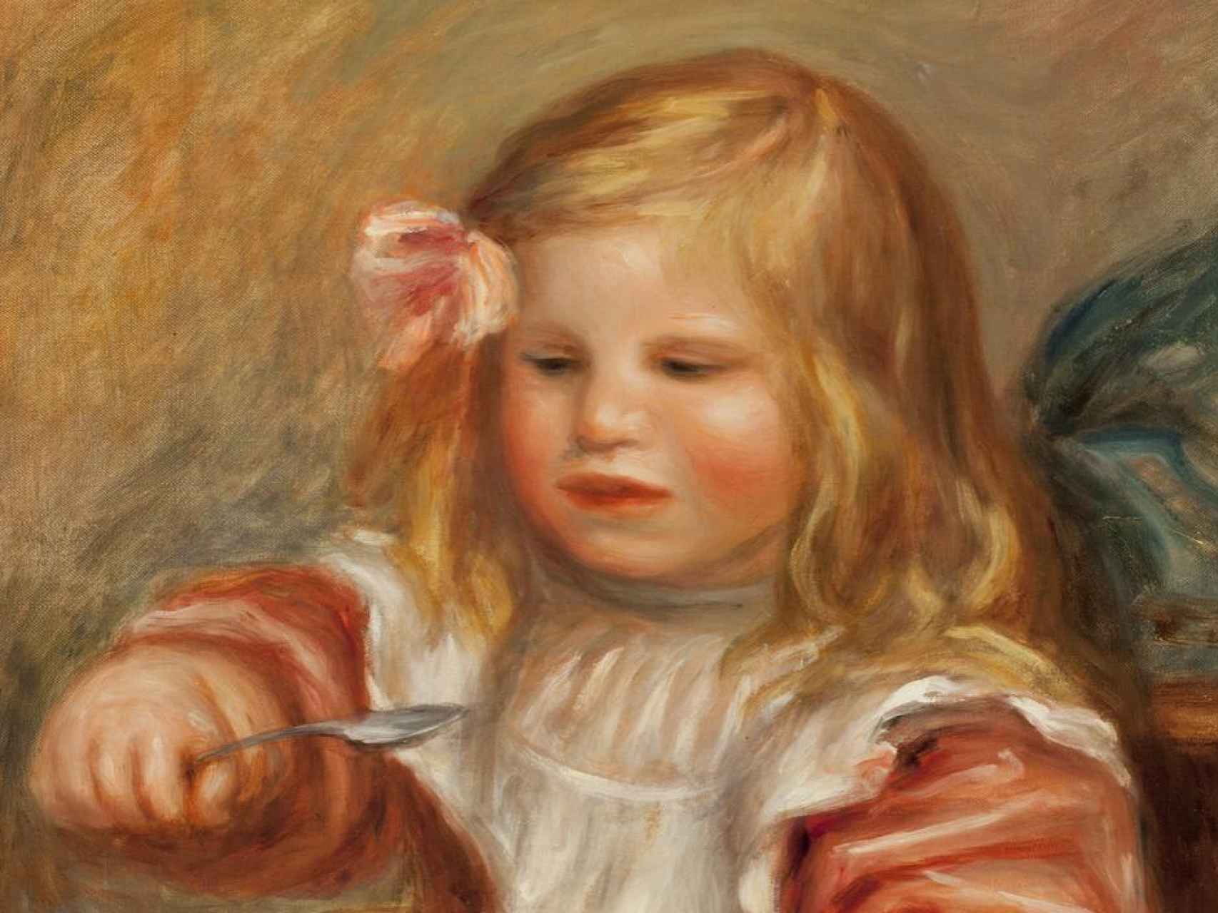 Coco tomando una sopa, el hijo de Renoir que retrató a los 60 años.
