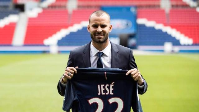 Jesé, el día de su presentación en el PSG.