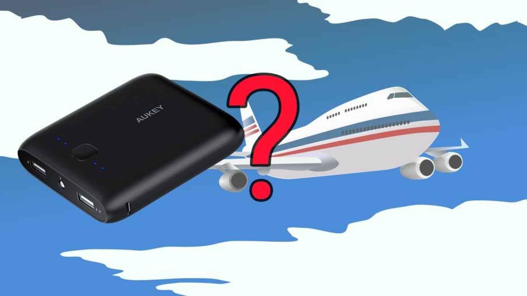 pueden prohibir una batería externa en avión?