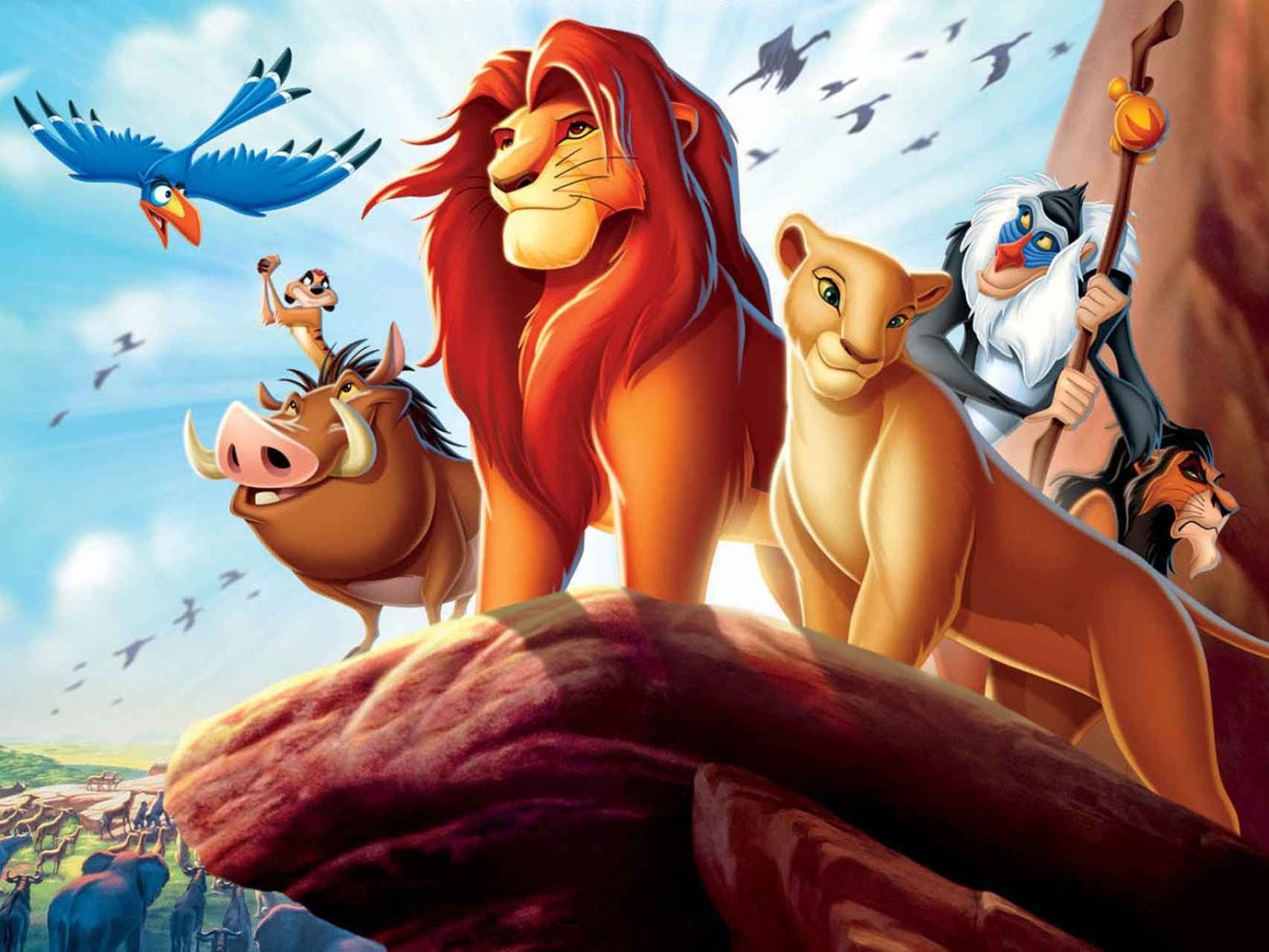 Fotograma del clásico de Disney, El rey león.