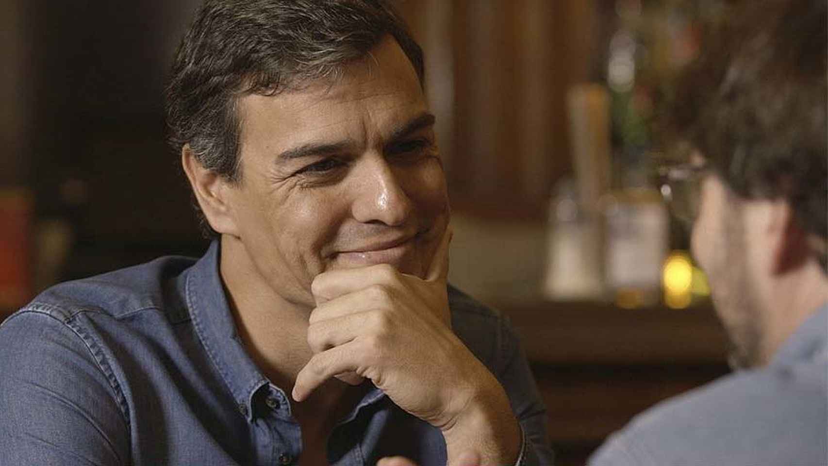 Pedro Sánchez en un momento de la entrevista con Jordi Évole en 'Salvados'.