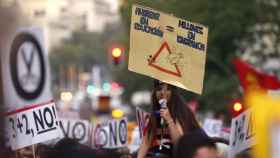 Manifestación contra las reválidas convocada por Estudiantes y Padres el 26 de Octubre