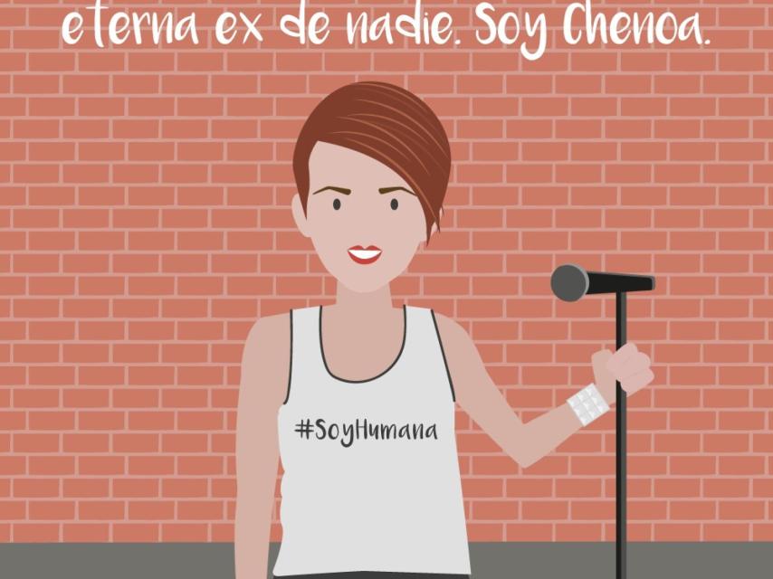 Defensa del linchamiento virtual a Chenoa. Viñeta de Feminista ilustrada.